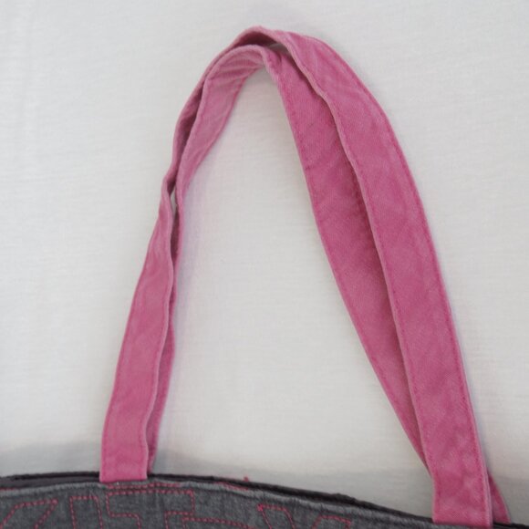 Hello Kitty Tote Bag Sanrio Grey Quilted Shoulder 2013 Purse - Picture 2 of 12